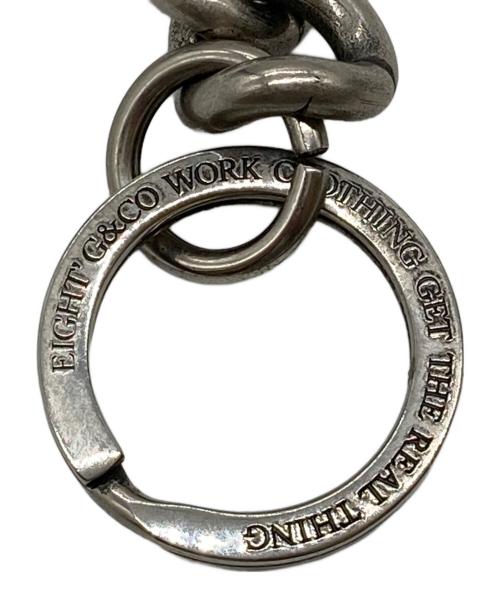 EIGHT G（エイトジー）EIGHT G (エイトジー) CURB WALLET CHAIN シルバーの古着・服飾アイテム