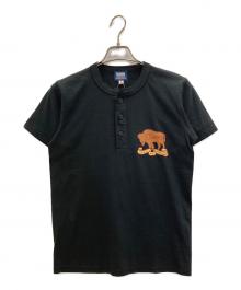 Pherrow's（フェローズ）の古着「ヘンリーネックTee」｜ブラック