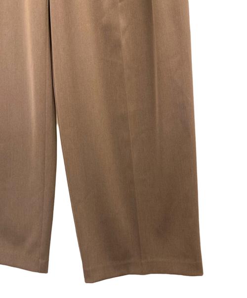 NOLLEY'S sophi（ノーリーズソフィー）NOLLEY'S sophi (ノーリーズソフィー) ウォッシャブル強撚ツイルワイドパンツ ブラウン サイズ:38の古着・服飾アイテム
