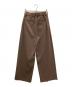 NOLLEY'S sophi (ノーリーズソフィー) ウォッシャブル強撚ツイルワイドパンツ ブラウン サイズ:38：5000円