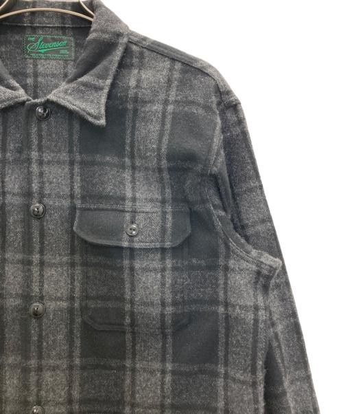 The Stevenson Overall Co.（スティーブンソン オーバーオールズ）The Stevenson Overall Co. (スティーブンソン オーバーオールズ) ウールハンティングシャツ ブラック サイズ:Ｌの古着・服飾アイテム