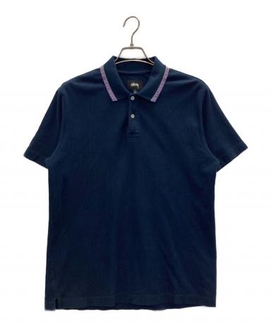 中古・古着通販】stussy (ステューシー) ポロシャツ ネイビー サイズ:S 