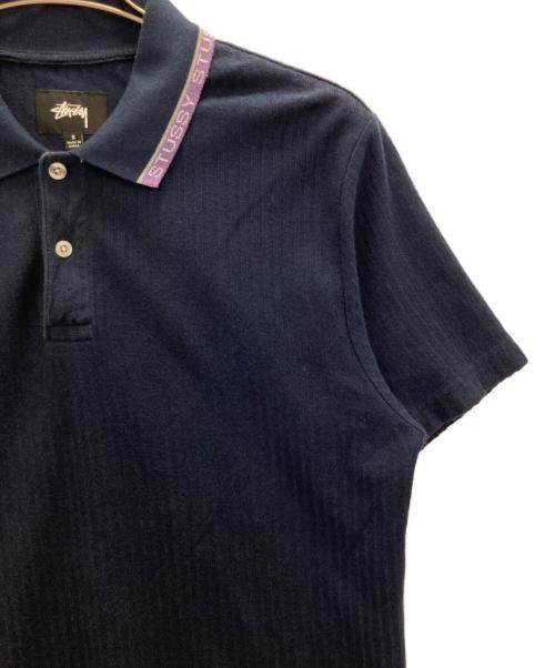 stussy（ステューシー）stussy (ステューシー) ポロシャツ ネイビー サイズ:Sの古着・服飾アイテム