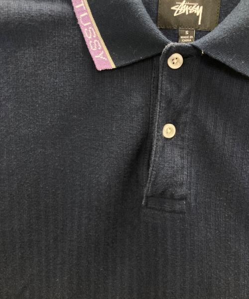 stussy（ステューシー）stussy (ステューシー) ポロシャツ ネイビー サイズ:Sの古着・服飾アイテム
