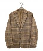 AURALEEオーラリー）の古着「WOOL SERGE CHECK JACKET」｜ブラウン