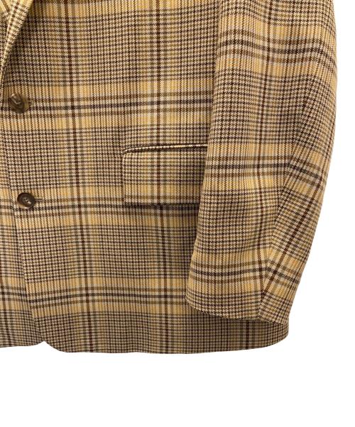AURALEE（オーラリー）AURALEE (オーラリー) WOOL SERGE CHECK JACKET ブラウン サイズ:4の古着・服飾アイテム