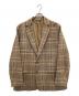 AURALEE（オーラリー）の古着「WOOL SERGE CHECK JACKET」｜ブラウン