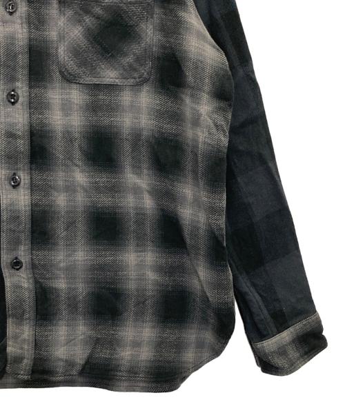 SUGAR CANE（シュガーケーン）SUGAR CANE (シュガーケーン) BEAMS (ビームス) 別注クレイジーワークシャツ グレー サイズ:Ｍの古着・服飾アイテム