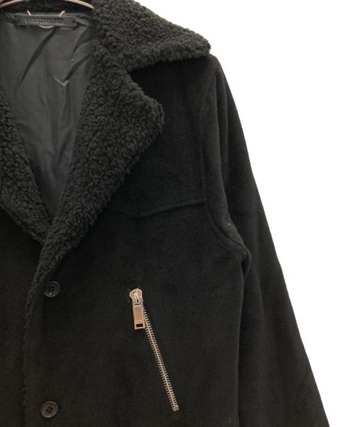 CHRISTIAN DADA（クリスチャンダダ）CHRISTIAN DADA (クリスチャンダダ) ボアカラーコート ブラック サイズ:44の古着・服飾アイテム