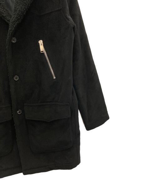 CHRISTIAN DADA（クリスチャンダダ）CHRISTIAN DADA (クリスチャンダダ) ボアカラーコート ブラック サイズ:44の古着・服飾アイテム