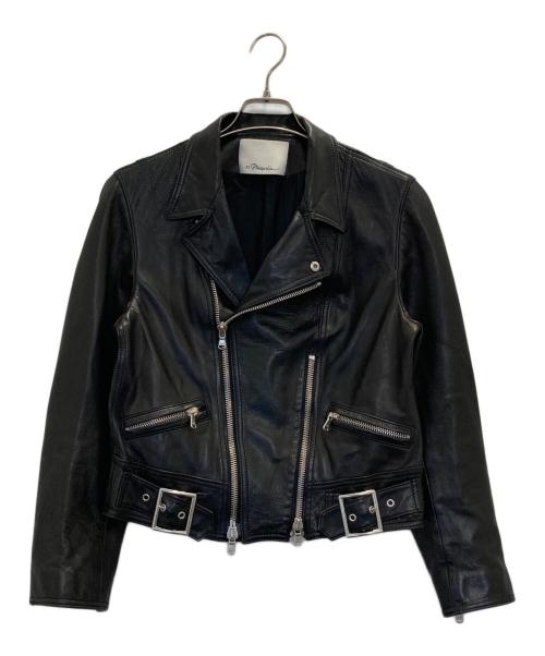 3.1 phillip lim（スリーワンフィリップリム）3.1 phillip lim (スリーワンフィリップリム) ラムレザーダブルライダースジャケット ブラック サイズ:表記なしの古着・服飾アイテム