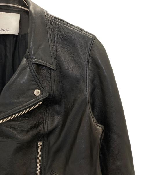3.1 phillip lim（スリーワンフィリップリム）3.1 phillip lim (スリーワンフィリップリム) ラムレザーダブルライダースジャケット ブラック サイズ:表記なしの古着・服飾アイテム