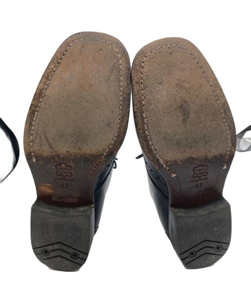 TIVERTON & CO.（ティヴァートン・アンド・カンパニー）TIVERTON & CO. (ティヴァートン・アンド・カンパニー) ウィングチップシューズ ブラック サイズ:26㎝の古着・服飾アイテム