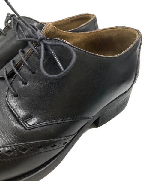 TIVERTON & CO.（ティヴァートン・アンド・カンパニー）TIVERTON & CO. (ティヴァートン・アンド・カンパニー) ウィングチップシューズ ブラック サイズ:26㎝の古着・服飾アイテム