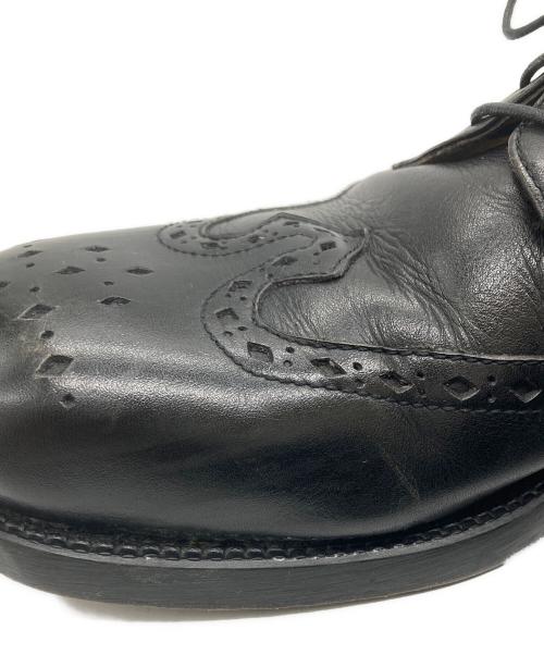 TIVERTON & CO.（ティヴァートン・アンド・カンパニー）TIVERTON & CO. (ティヴァートン・アンド・カンパニー) ウィングチップシューズ ブラック サイズ:26㎝の古着・服飾アイテム