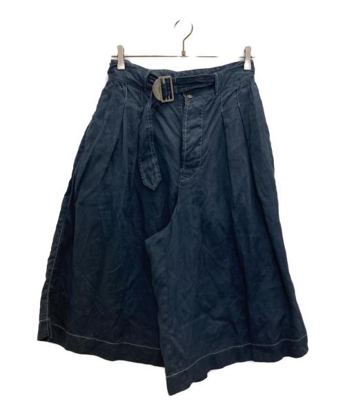 NIGEL CABOURN（ナイジェルケーボン）NIGEL CABOURN (ナイジェルケーボン) リネンハーフパンツ ネイビー サイズ:8の古着・服飾アイテム