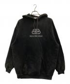 BALENCIAGAバレンシアガ）の古着「BBロゴパーカー」｜ブラック