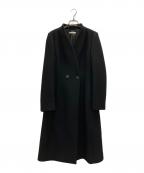 EPOCAエポカ）の古着「ノーカラーロングコート」｜ブラック