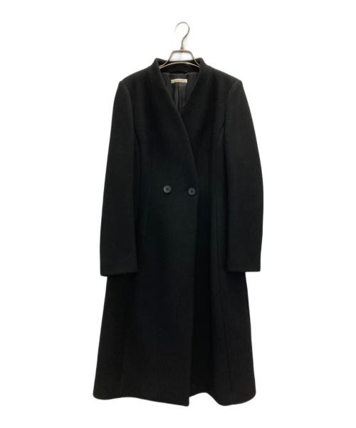 EPOCA（エポカ）EPOCA (エポカ) ノーカラーロングコート ブラック サイズ:42の古着・服飾アイテム