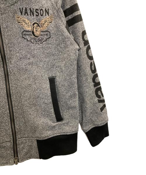 VANSON（バンソン）VANSON (バンソン) スウェットパーカー グレー サイズ:Mの古着・服飾アイテム