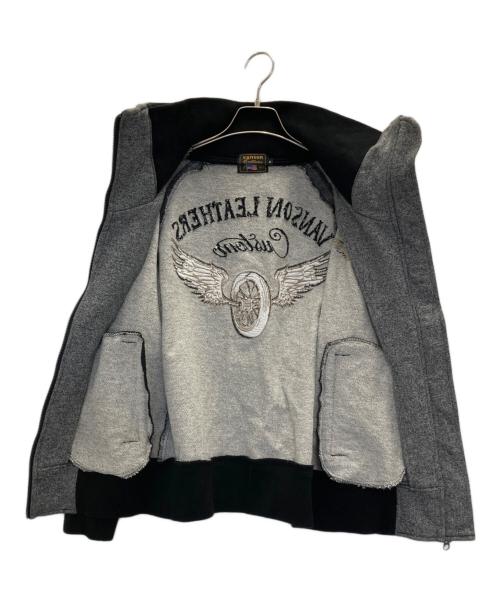 VANSON（バンソン）VANSON (バンソン) スウェットパーカー グレー サイズ:Mの古着・服飾アイテム