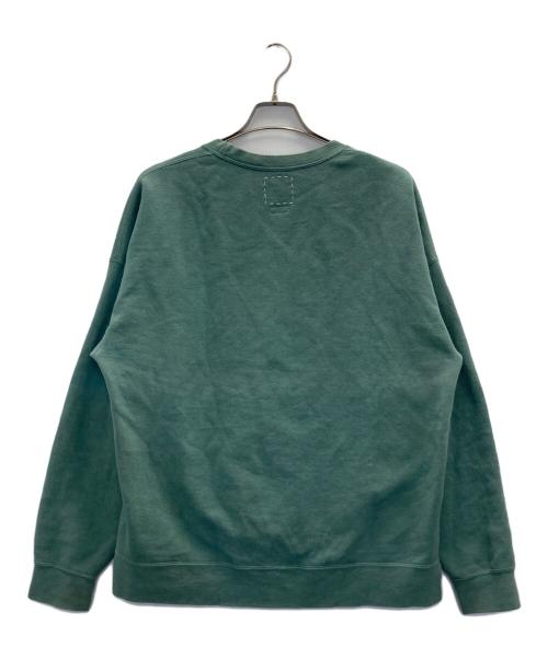 VISVIM（ビズビム）VISVIM (ビズビム) JUMBO SB SWEAT L/S DMGD グリーン サイズ:3の古着・服飾アイテム