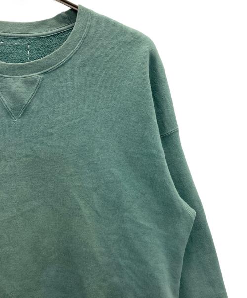 VISVIM（ビズビム）VISVIM (ビズビム) JUMBO SB SWEAT L/S DMGD グリーン サイズ:3の古着・服飾アイテム