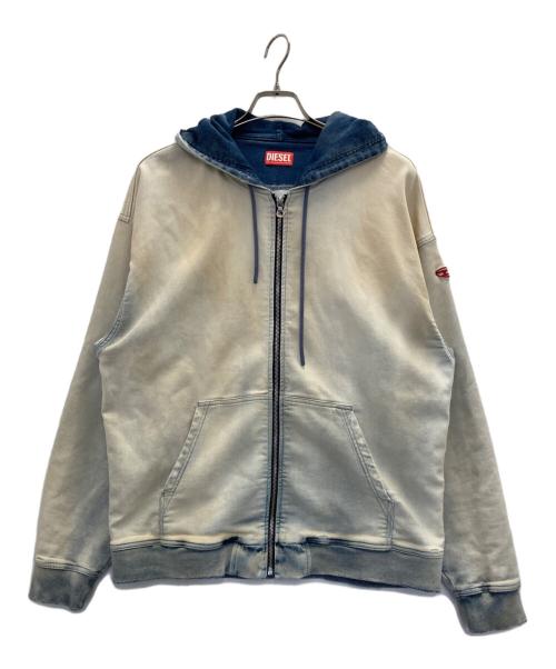 DIESEL（ディーゼル）DIESEL (ディーゼル) パーカー デニム D-GIR-S TRACK インディゴ サイズ:XLの古着・服飾アイテム
