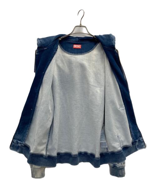 DIESEL（ディーゼル）DIESEL (ディーゼル) パーカー デニム D-GIR-S TRACK インディゴ サイズ:XLの古着・服飾アイテム