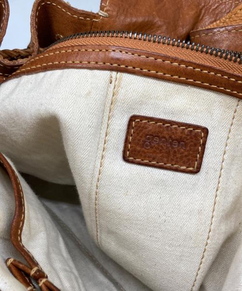 genten（ゲンテン）genten (ゲンテン) レザートートバッグ ブラウンの古着・服飾アイテム