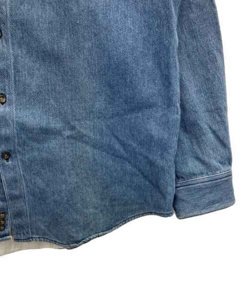 PAPAS（パパス）PAPAS (パパス) B.D.ツイルインディゴシャツ ブルー サイズ:SIZE 50の古着・服飾アイテム