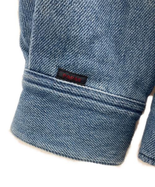 PAPAS（パパス）PAPAS (パパス) B.D.ツイルインディゴシャツ ブルー サイズ:SIZE 50の古着・服飾アイテム