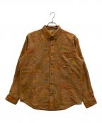 PAPASパパス）の古着「B.D. yak wool shirts」｜ブラウン