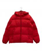 LACOSTEラコステ）の古着「バックステッチショートダウンジャケット」｜レッド
