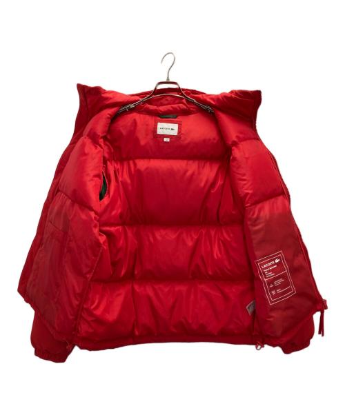LACOSTE（ラコステ）LACOSTE (ラコステ) バックステッチショートダウンジャケット レッド サイズ:Ｍの古着・服飾アイテム