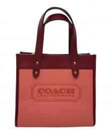 COACH（コーチ）の古着「FIELD TOTE 22」｜レッド×ピンク