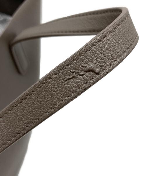 Saint Laurent Paris（サンローランパリ）Saint Laurent Paris (サンローランパリ) レザートートバッグ グレーの古着・服飾アイテム