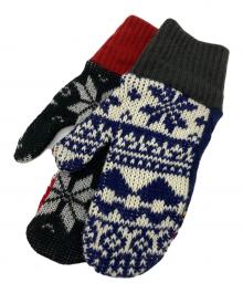 GOOD DESIGN SHOP COMME des GARCONS（グッドデザインショップ コムデギャルソン）の古着「多色ニットミトン」｜マルチカラー