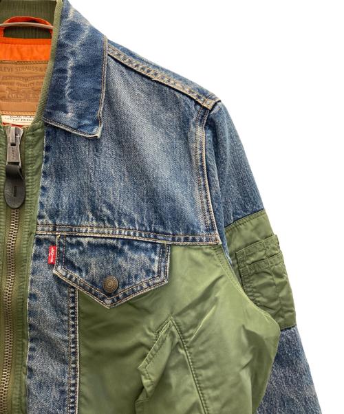 LEVI'S（リーバイス）LEVI'S (リーバイス) MA-1ハイブリッドトラッカージャケット インディゴ サイズ:Sの古着・服飾アイテム