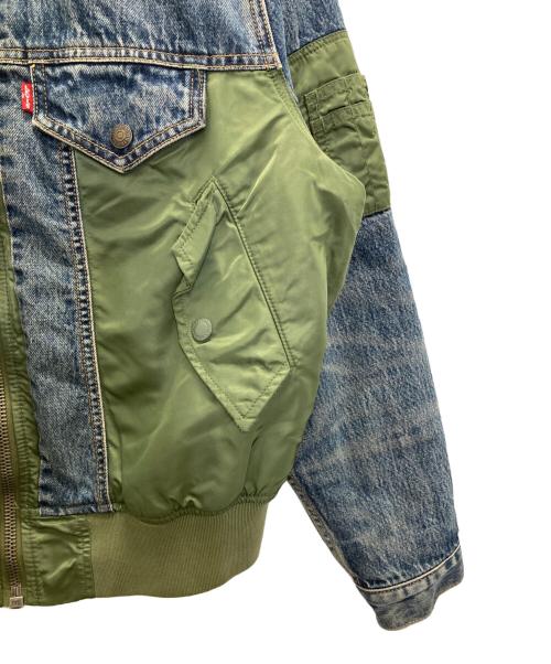 LEVI'S（リーバイス）LEVI'S (リーバイス) MA-1ハイブリッドトラッカージャケット インディゴ サイズ:Sの古着・服飾アイテム