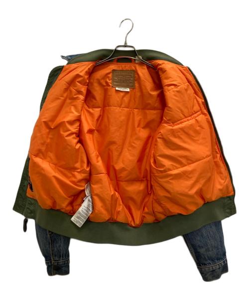 LEVI'S（リーバイス）LEVI'S (リーバイス) MA-1ハイブリッドトラッカージャケット インディゴ サイズ:Sの古着・服飾アイテム