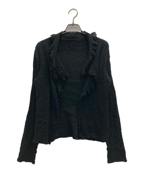 me ISSEY MIYAKE（ミーイッセイ ミヤケ）me ISSEY MIYAKE (ミーイッセイ ミヤケ) トッパーカリフラワーカーディガン ブラック サイズ:表記なしの古着・服飾アイテム