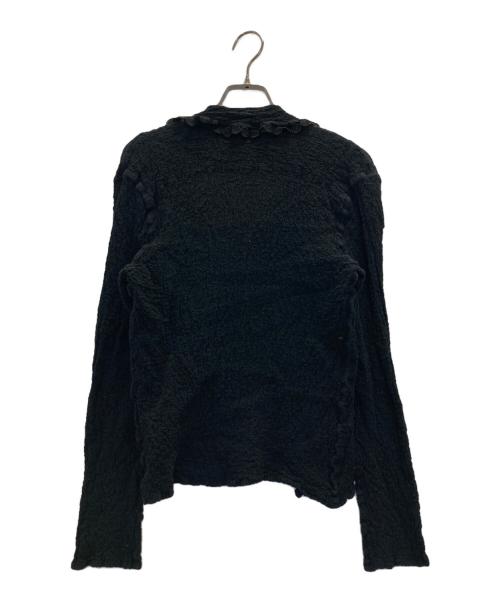 me ISSEY MIYAKE（ミーイッセイ ミヤケ）me ISSEY MIYAKE (ミーイッセイ ミヤケ) トッパーカリフラワーカーディガン ブラック サイズ:表記なしの古着・服飾アイテム