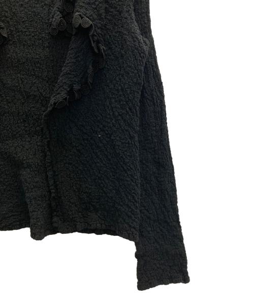 me ISSEY MIYAKE（ミーイッセイ ミヤケ）me ISSEY MIYAKE (ミーイッセイ ミヤケ) トッパーカリフラワーカーディガン ブラック サイズ:表記なしの古着・服飾アイテム