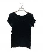 me ISSEY MIYAKEミーイッセイ ミヤケ）の古着「プリーツカットソー」｜ブラック
