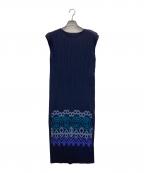 PLEATS PLEASEプリーツプリーズ）の古着「ワンピース」｜ネイビー