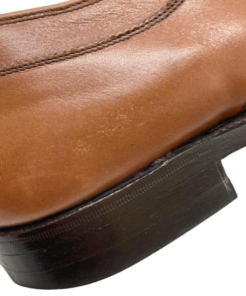 SCOTCH GRAIN（スコッチグレイン）SCOTCH GRAIN (スコッチグレイン) Uチップレザーシューズ ブラウン サイズ:25㎝の古着・服飾アイテム