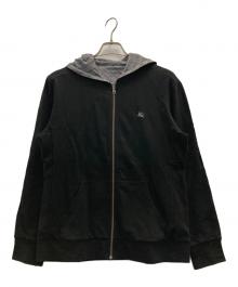 BURBERRY BLACK LABEL（バーバリーブラックレーベル）の古着「リバーシブルパーカー」｜ブラック