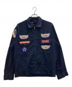 unknownアンノーン）の古着「エアプレーンワッペンギャバジャン」｜ネイビー