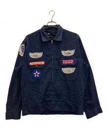 unknown（アンノーン）の古着「エアプレーンワッペンギャバジャン」｜ネイビー
